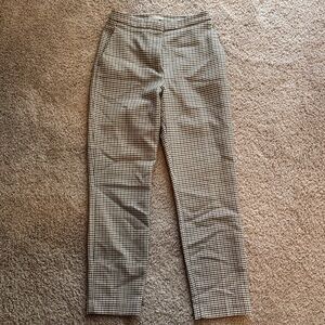 H&M Black and White Checkered Straight Leg Pants